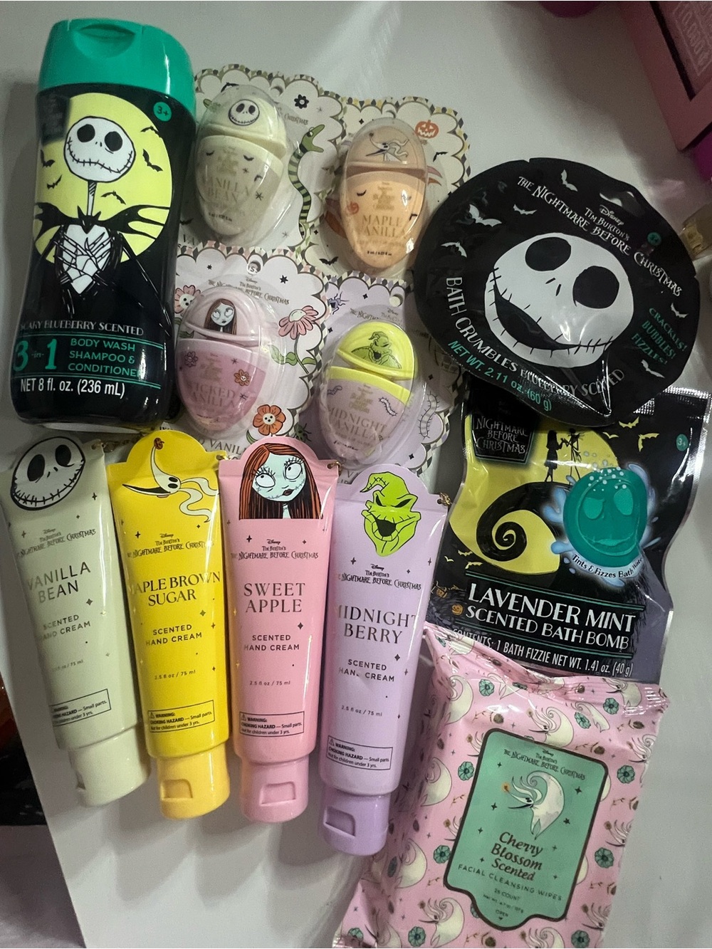 The Nightmare Before Christmas Lavender Mint Scented Bath & Body Set